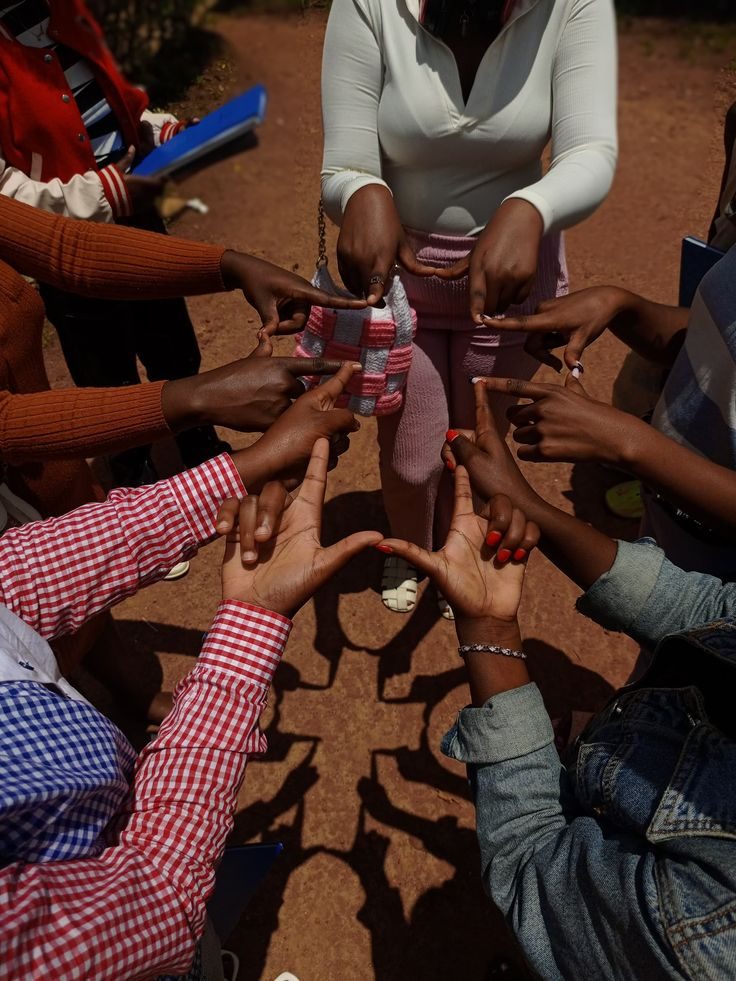 Hands joined together in community